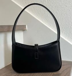 YSL underarm shoulder bag black gold