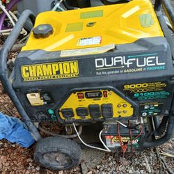 Champion Dual Fuel 9000watt Genetator