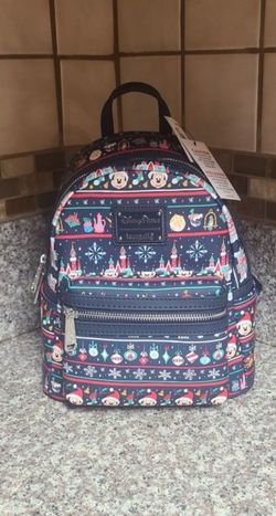 Loungefly Disney Parks Mickey Christmas Mini Backpack