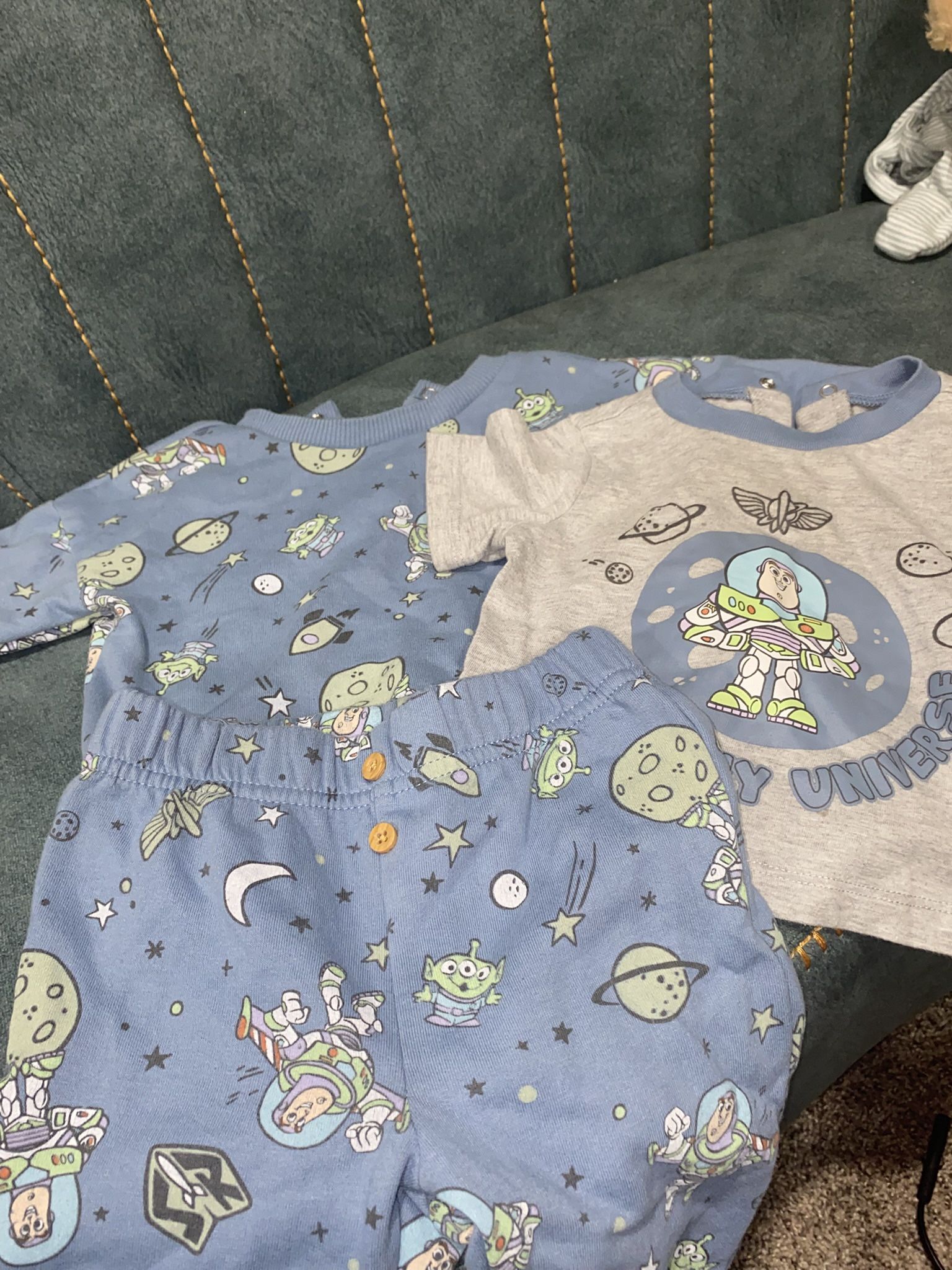 Buzz Light Year Disney 3pc Character Outfit For Baby 3-6 Mo