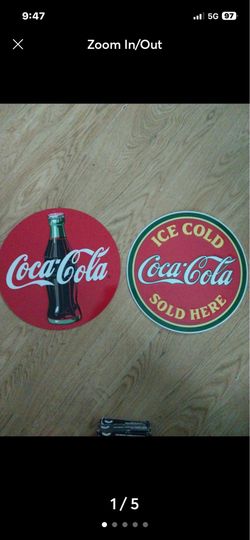 2 metal signs each 10.00 each