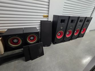 Vintage RTR Stereo Speaker Collection – Floor Speakers, Subwoofers & Satellite Speakers – 6 Speakers Total