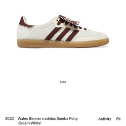 Wales Bonner x Adida Samba Pony Cream/Burgundy