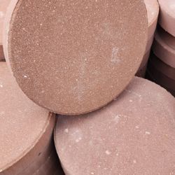 12” Red Round Pavers