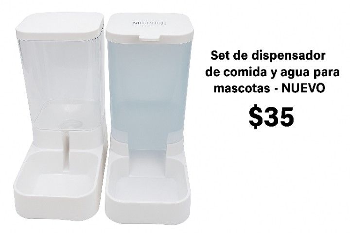 Pet Food & Water Dispenser Set – NEW – $35