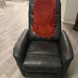 Gray Glider Rocker Recliner! Super comfy and sturdy!