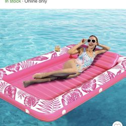Jasonwell 4-in-1 Inflatable Tanning Lounger - Sun Tan Tub & Pool Raft, Water-Filled Mat/Pad  with cup holder  for Adults & Kids 3 ages and up   (Large
