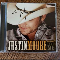 Justin Moore Autographed Album