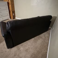 Black Leather Couch