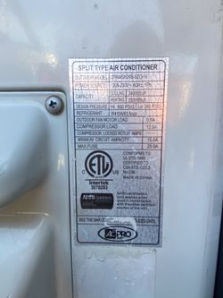 2 ton ductless condenser only 100, working