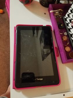 Cracked Verizon tablet