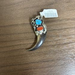 Navajo Bear Claw Pendant