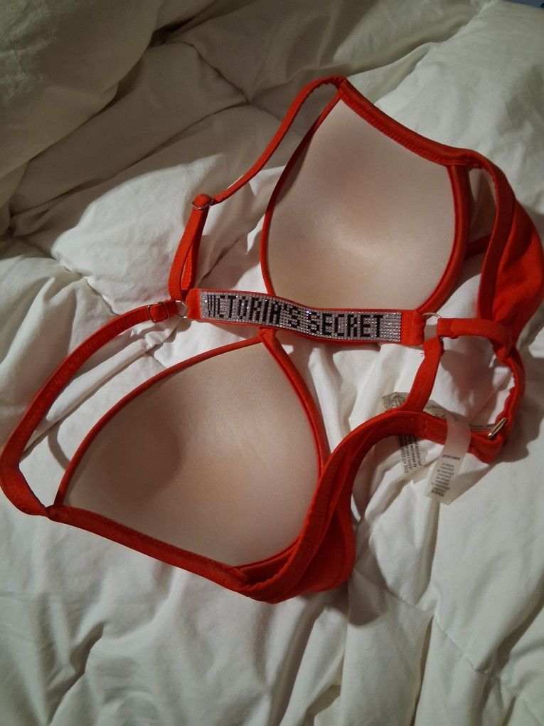 VICTORIA'S SECRET Shine Strap Bombshell Push-Up Swim Bra