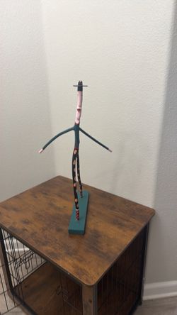 Handmade Folk Art Stick Figure Sculpture