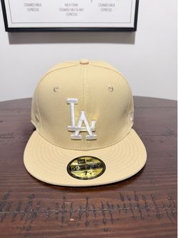 Beige LA Fitted Hat