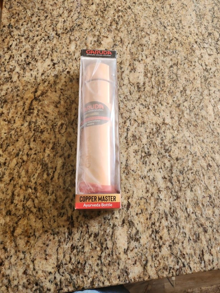 Copper Water Bottle 1 Lt/ 34oz