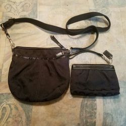Coach crossbody with wristlet