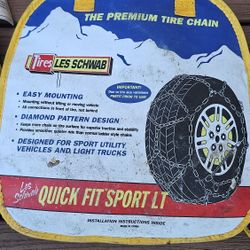 Les Schwab Quick Fit Sport LT Chains - New
