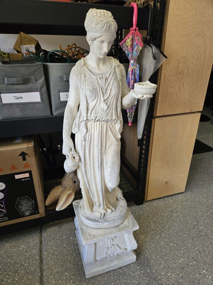 Vintage Statue Hebe Goddess