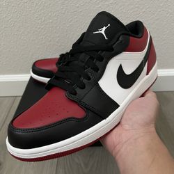 Nike Air Jordan 1 Low Bred Toe Men’s Size 9 NEW/DS