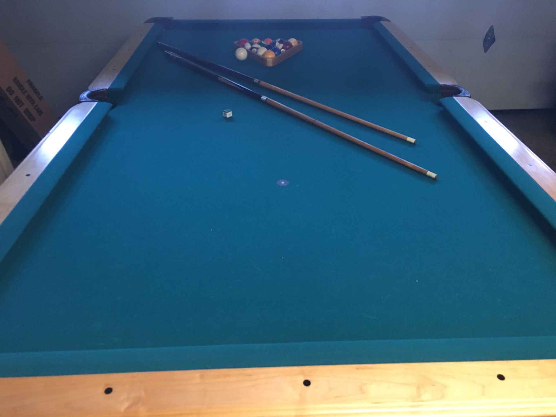 8x4 1/2. Pool And Ping Pong Table