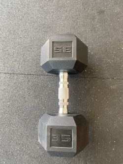 35 Pound Hex Dumbbell (Only 1)
