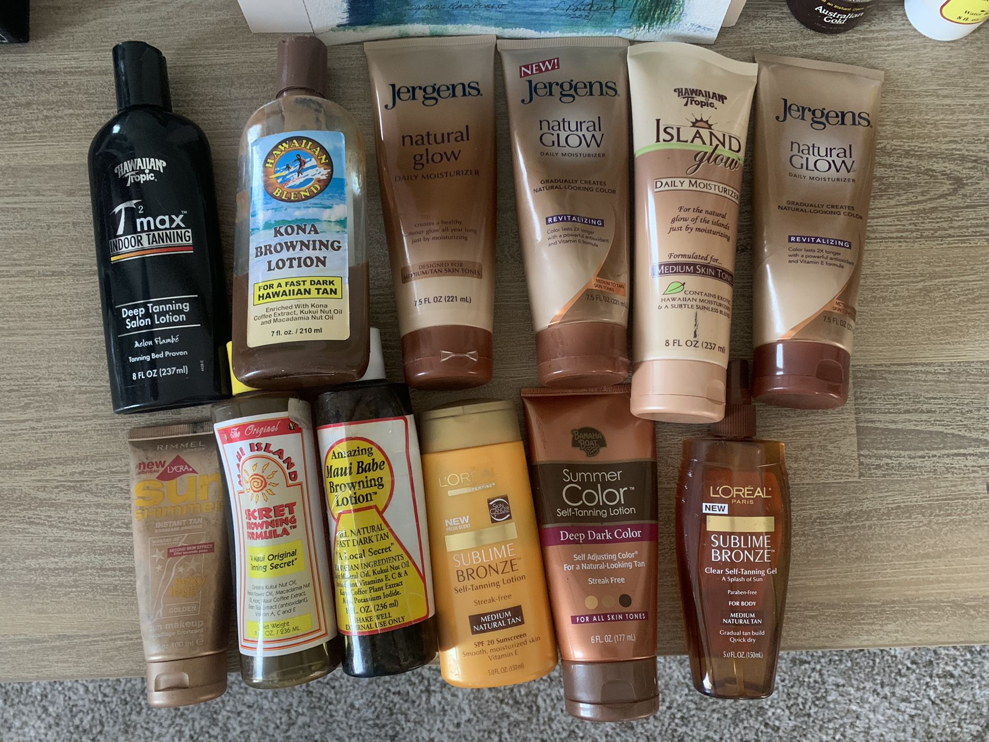 Assorted Tanning Lotions