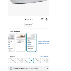 NIKE AIR FORCE 1 size 8