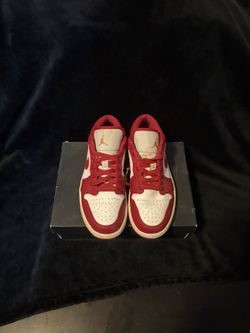 Jordan 1 Low Cardinal Red/white