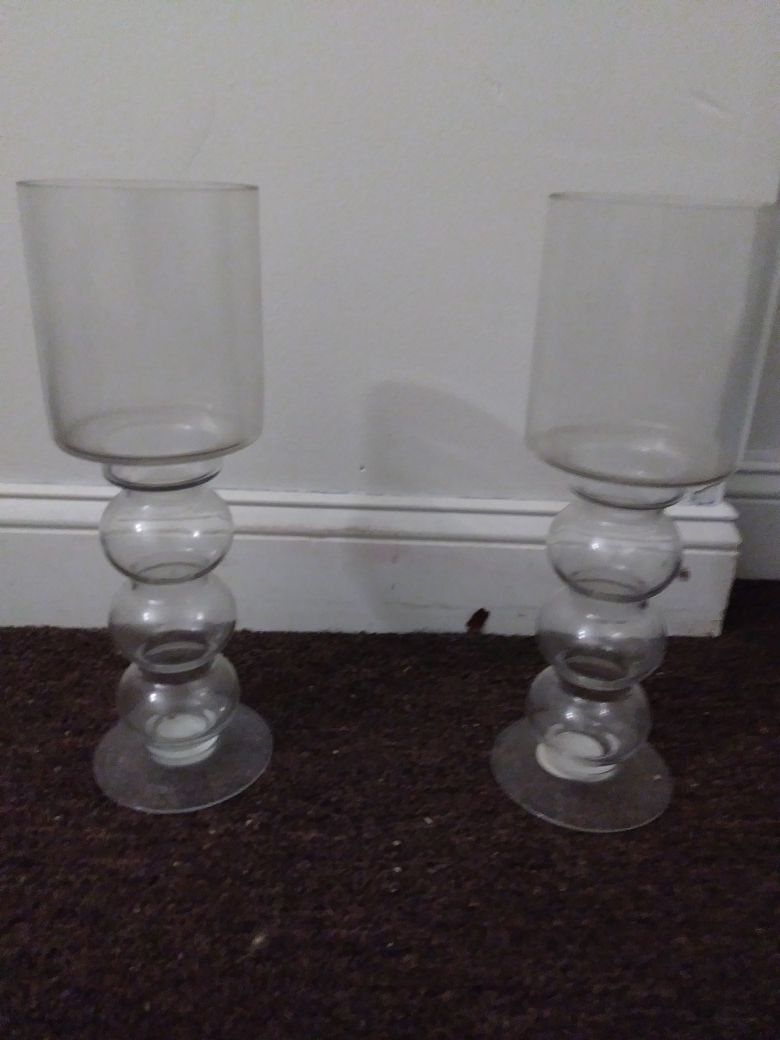Glass candle sconces 1 for $5 or both for $8