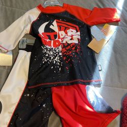 Disney Star Wars Swim Trunks And Shirt UPF 50
