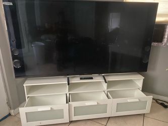 85” Sony TV and TV stand can be sold separately