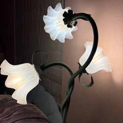 Floor and Table Flower Lamp Set