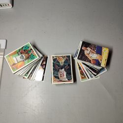 Stack Of Rare Basketball Cards