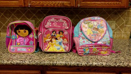 Girl backpacks
