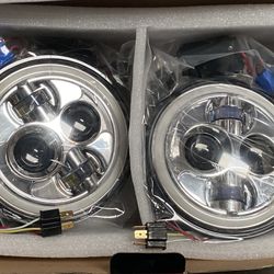 JEEP MIATA LED FULL RING PROJECTOR HEADLIGHTS
