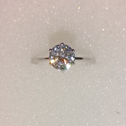 1 CT Moissanite Solitaire Ring Sz 5