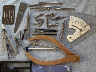 Vintage Drafting, Drawing Tools & Parts Lot ($18 for all)