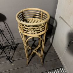 Wicker Plant Stand