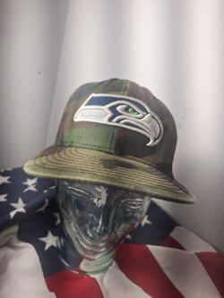 Seattle Seahawks New Era 59Fifty fitted hat sz 7 1/4 Cammo