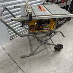 Ridgid Table Saw W/Stand 