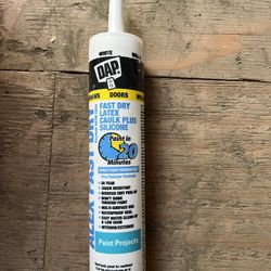 Alex Fast Dry, White Acrylic LatexPlus Silicone Caulk, 10.1 Oz.