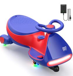 Electric Wiggle Car, Blue & Red