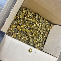 Decorative Nail Brass Finish 13/16” Head - Case of 3,700