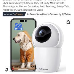 3K 5MP Security Camera Indoor Pet Camera, Baby Monitor with Phone App