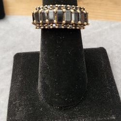 Tia Black Spinel Ring