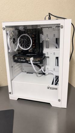 white gaming pc "specs in description"
