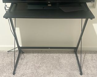 Small black desk