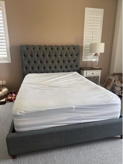 Queen Upholstered Bed Frame