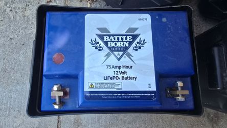 Battleborn lithium 75 amp hour batteries
